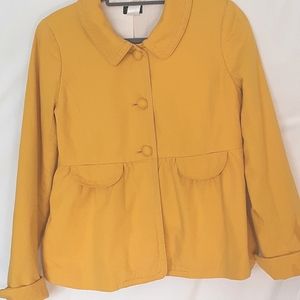 J. Crew Yellow Jacket. Size 6.